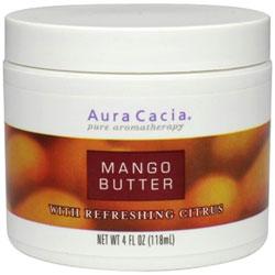 Aura Cacia Mango Butter with Refreshing Citrus, 4 oz