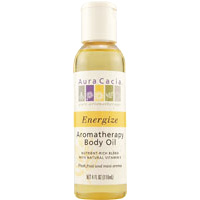 Aura Cacia Energize Aromatherapy Body Oil, 4 oz