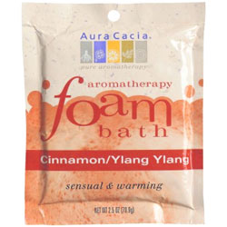 Aura Cacia Cinnamon & Ylang Ylang Aromatherapy Foam Bath, 2.5 oz