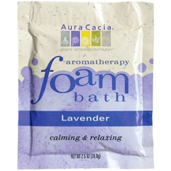 Aura Cacia Lavender Aromatherapy Foam Bath, 2.5 oz