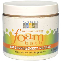 Aura Cacia Patchouli & Sweet Orange Aromatherapy Foam Bath, 14 oz