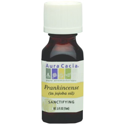 Aura Cacia Frankincense Essential Oil (In Jojoba Oil), 0.5 oz