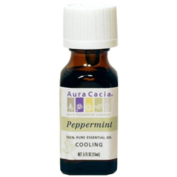 Aura Cacia Peppermint Essential Oil, 0.5 oz